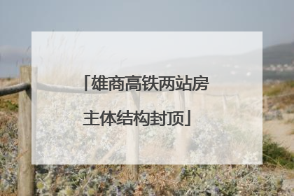 雄商高铁两站房主体结构封顶