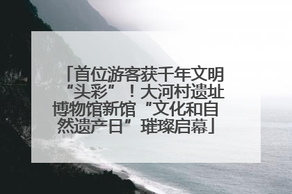 首位游客获千年文明“头彩”！大河村遗址博物馆新馆“文化和自然遗产日”璀璨启幕