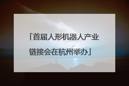 首届人形机器人产业链接会在杭州举办