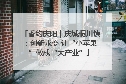 香约庆阳｜庆城桐川镇：创新求变 让“小苹果”做成“大产业”