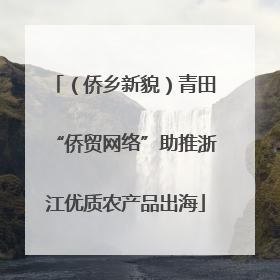 （侨乡新貌）青田“侨贸网络”助推浙江优质农产品出海