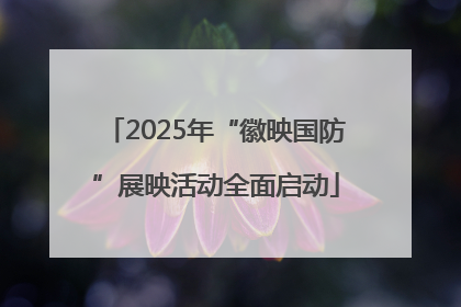 2025年“徽映国防”展映活动全面启动