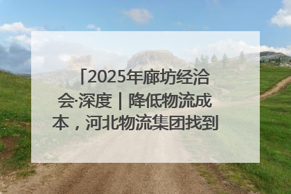 2025年廊坊经洽会·深度｜降低物流成本，河北物流集团找到一把“金钥匙”