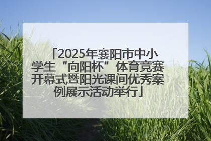 2025年襄阳市中小学生“向阳杯”体育竞赛开幕式暨阳光课间优秀案例展示活动举行