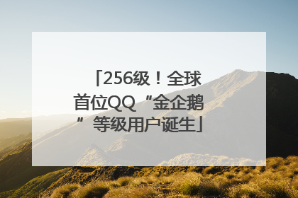 256级！全球首位QQ“金企鹅”等级用户诞生