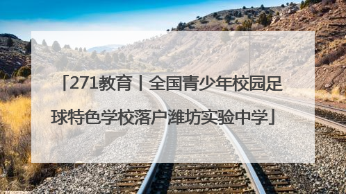 271教育丨全国青少年校园足球特色学校落户潍坊实验中学