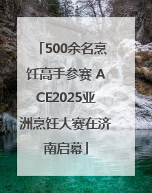 500余名烹饪高手参赛 ACE2025亚洲烹饪大赛在济南启幕
