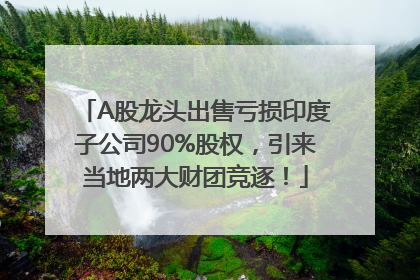 A股龙头出售亏损印度子公司90%股权，引来当地两大财团竞逐！