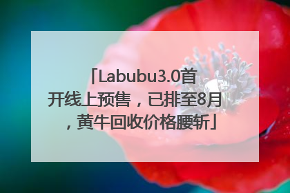 Labubu3.0首开线上预售，已排至8月，黄牛回收价格腰斩